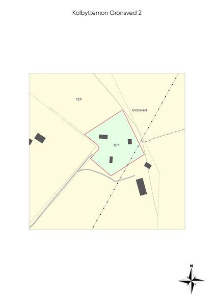 Illustrerad karta över fastigheten eller området