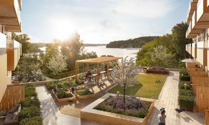 Balkong eller utsiktsbild