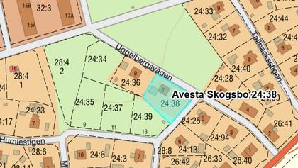 Illustrerad karta över fastigheten eller området