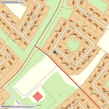 Illustrerad karta över fastigheten eller området