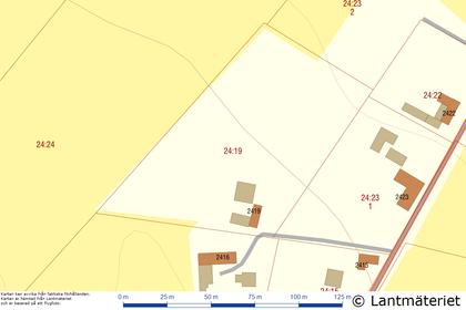 Illustrerad karta över fastigheten eller området