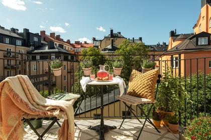 Balkong eller utsiktsbild