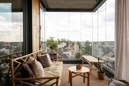 Balkong eller utsiktsbild