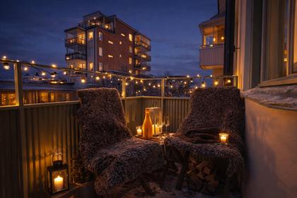 Balkong eller utsiktsbild