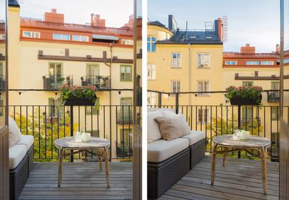 Balkong eller utsiktsbild