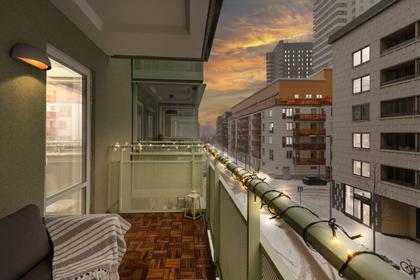 Balkong eller utsiktsbild