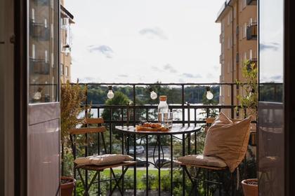 Balkong eller utsiktsbild