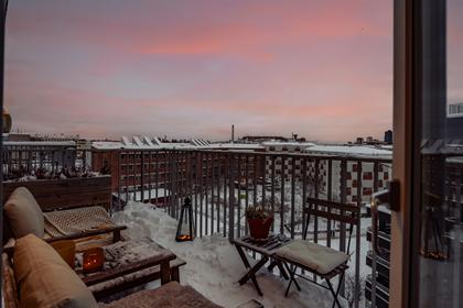 Balkong eller utsiktsbild