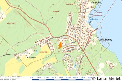 Illustrerad karta över fastigheten eller området