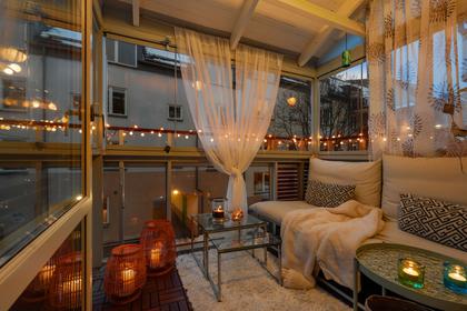 Balkong eller utsiktsbild