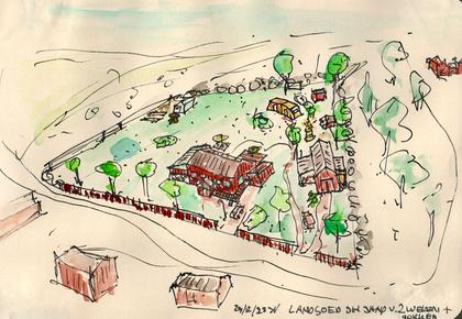 Illustrerad karta över fastigheten eller området