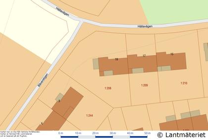 Illustrerad karta över fastigheten eller området