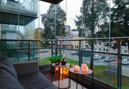 Balkong eller utsiktsbild