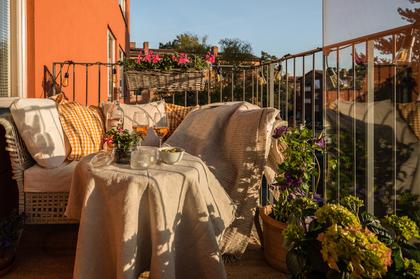 Balkong eller utsiktsbild