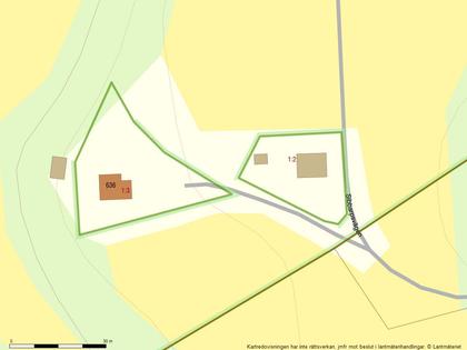 Illustrerad karta över fastigheten eller området