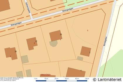 Illustrerad karta över fastigheten eller området