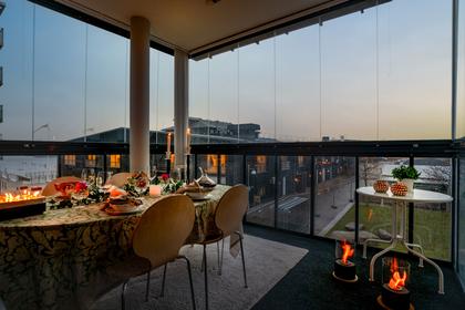 Balkong eller utsiktsbild