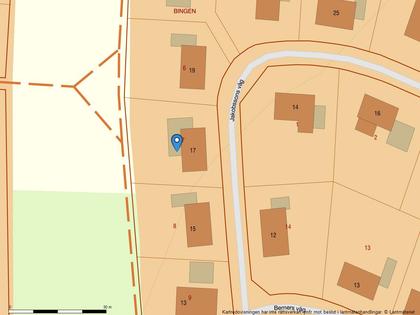 Illustrerad karta över fastigheten eller området