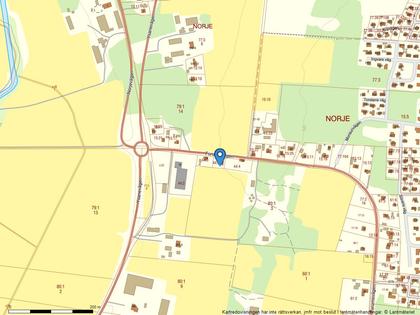 Illustrerad karta över fastigheten eller området