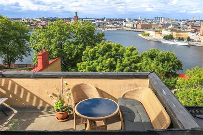 Balkong eller utsiktsbild