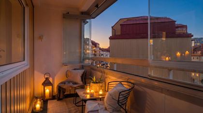 Balkong eller utsiktsbild