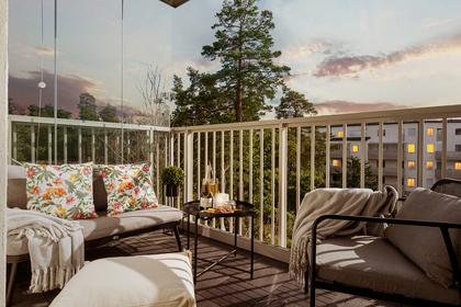 Balkong eller utsiktsbild