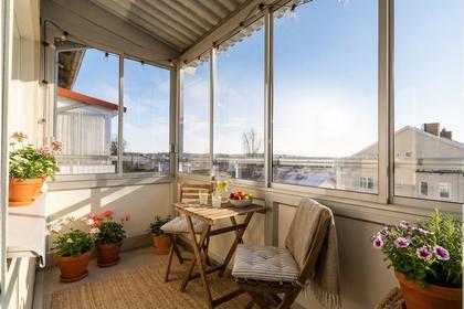 Balkong eller utsiktsbild