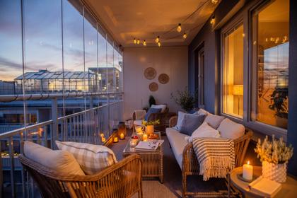 Balkong eller utsiktsbild