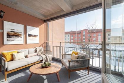 Balkong eller utsiktsbild