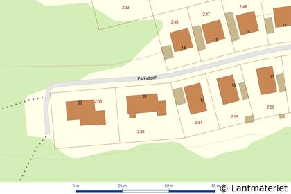 Illustrerad karta över fastigheten eller området