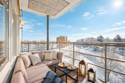 Balkong eller utsiktsbild