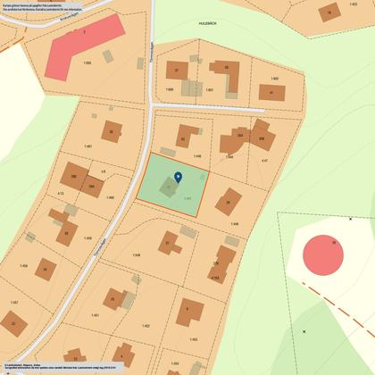 Illustrerad karta över fastigheten eller området