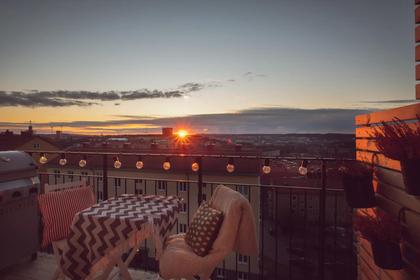 Balkong eller utsiktsbild