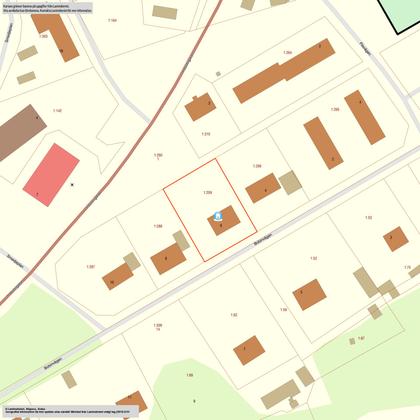 Illustrerad karta över fastigheten eller området