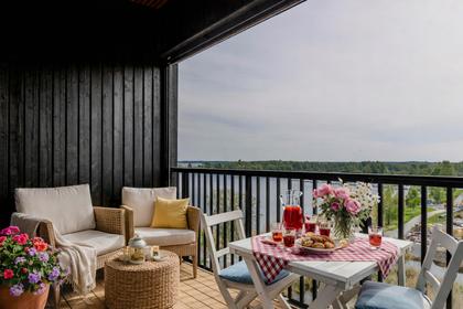 Balkong eller utsiktsbild