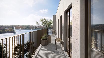 Balkong eller utsiktsbild