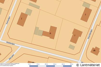 Illustrerad karta över fastigheten eller området