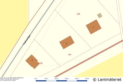 Illustrerad karta över fastigheten eller området
