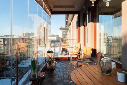 Balkong eller utsiktsbild