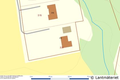 Illustrerad karta över fastigheten eller området