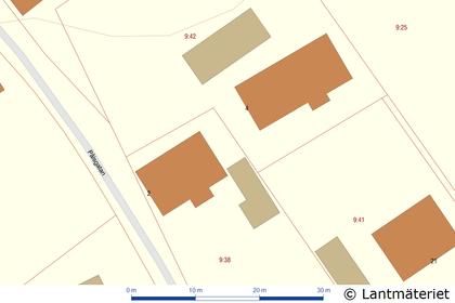Illustrerad karta över fastigheten eller området