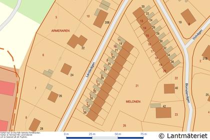 Illustrerad karta över fastigheten eller området