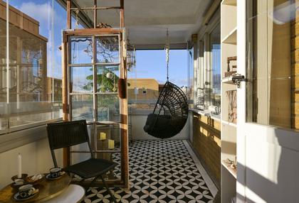 Balkong eller utsiktsbild