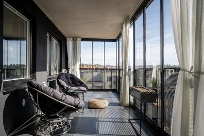 Balkong eller utsiktsbild