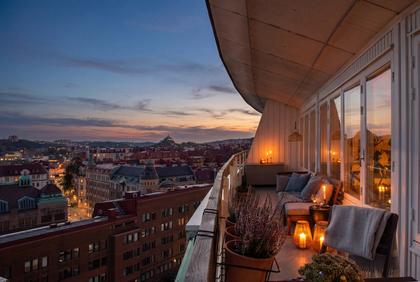 Balkong eller utsiktsbild