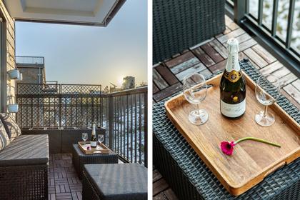 Balkong eller utsiktsbild