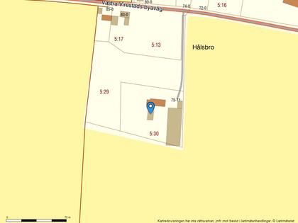 Illustrerad karta över fastigheten eller området