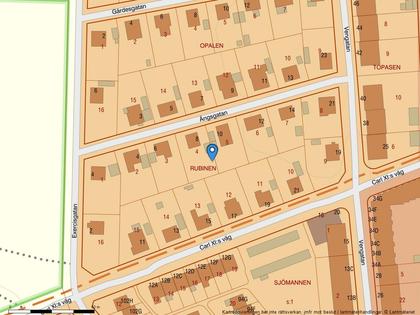 Illustrerad karta över fastigheten eller området