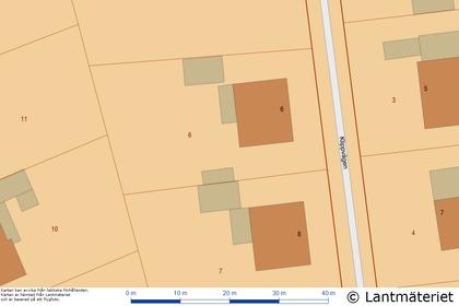 Illustrerad karta över fastigheten eller området