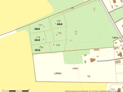 Illustrerad karta över fastigheten eller området